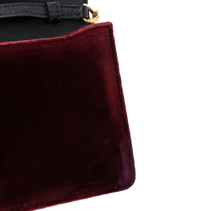 Prada Velvet City Calfskin Cahier Clutch With Chain Ribes Black 14 of 14