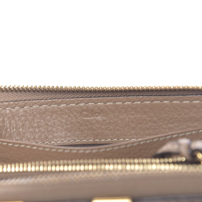 Chloe Grained Calfskin Marcie Long Zip Around Wallet Nut 6 of 9