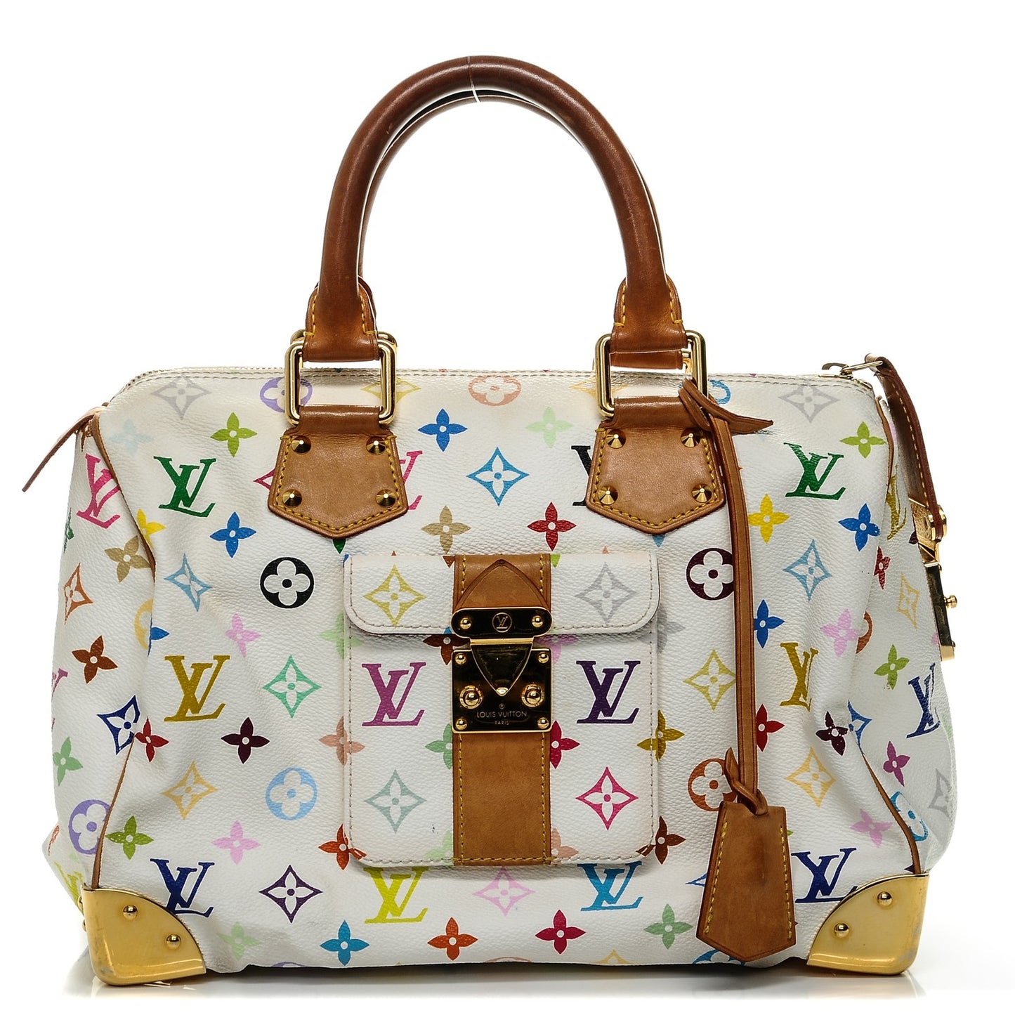 Monogram Multicolor Speedy 30 White