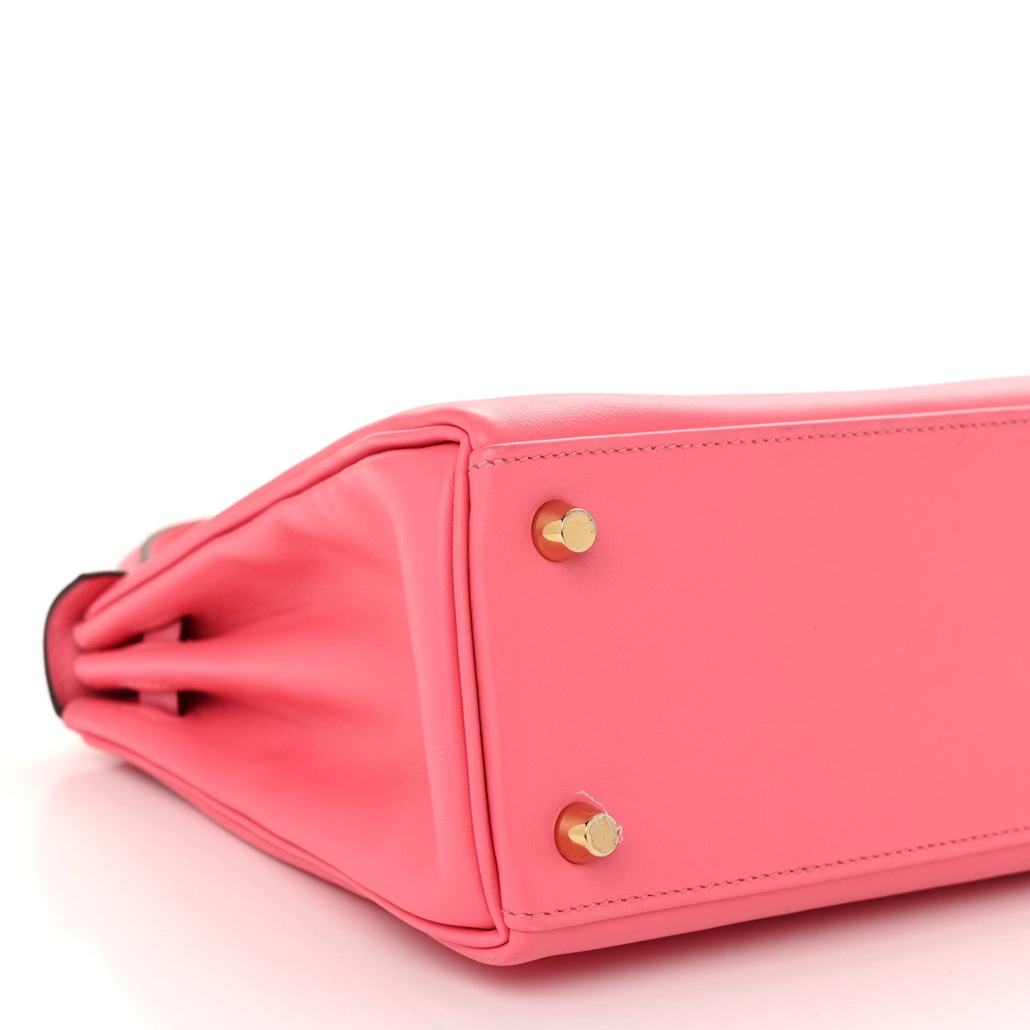 Hermes Swift Horseshoe Kelly Retourne 25 Rose Sakura Bleu Brume Rose Azalee Bougainvillea 9 of 10