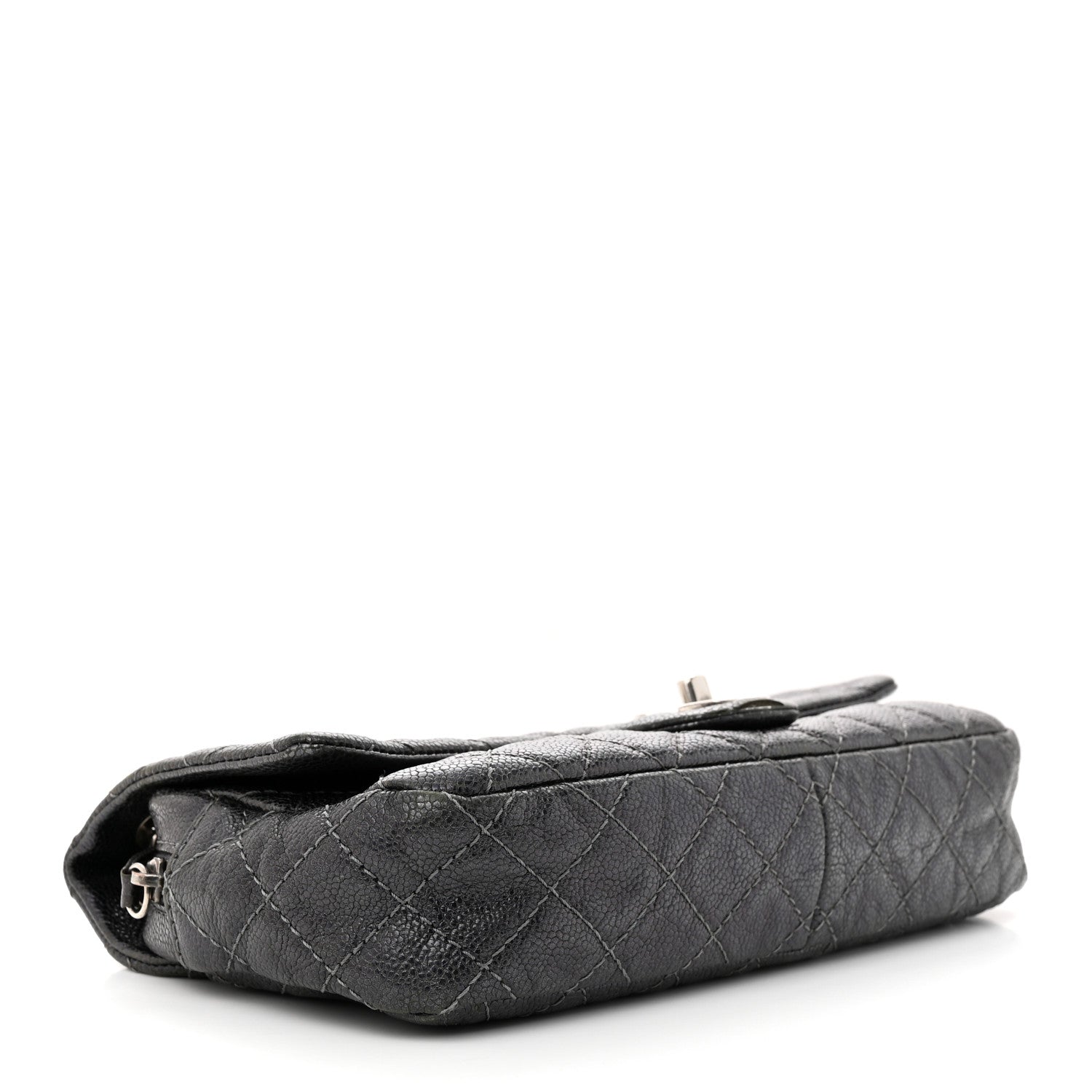 Chanel Iridescent Caviar Quilted Small Chic Flap Grey 4 of 13
