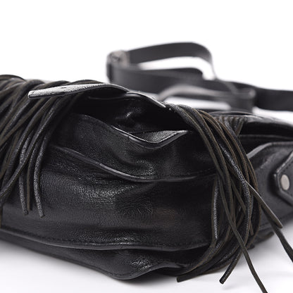 Proenza Schouler Lambskin Fringe PS1 Crossbody Pouch Black 10 of 13