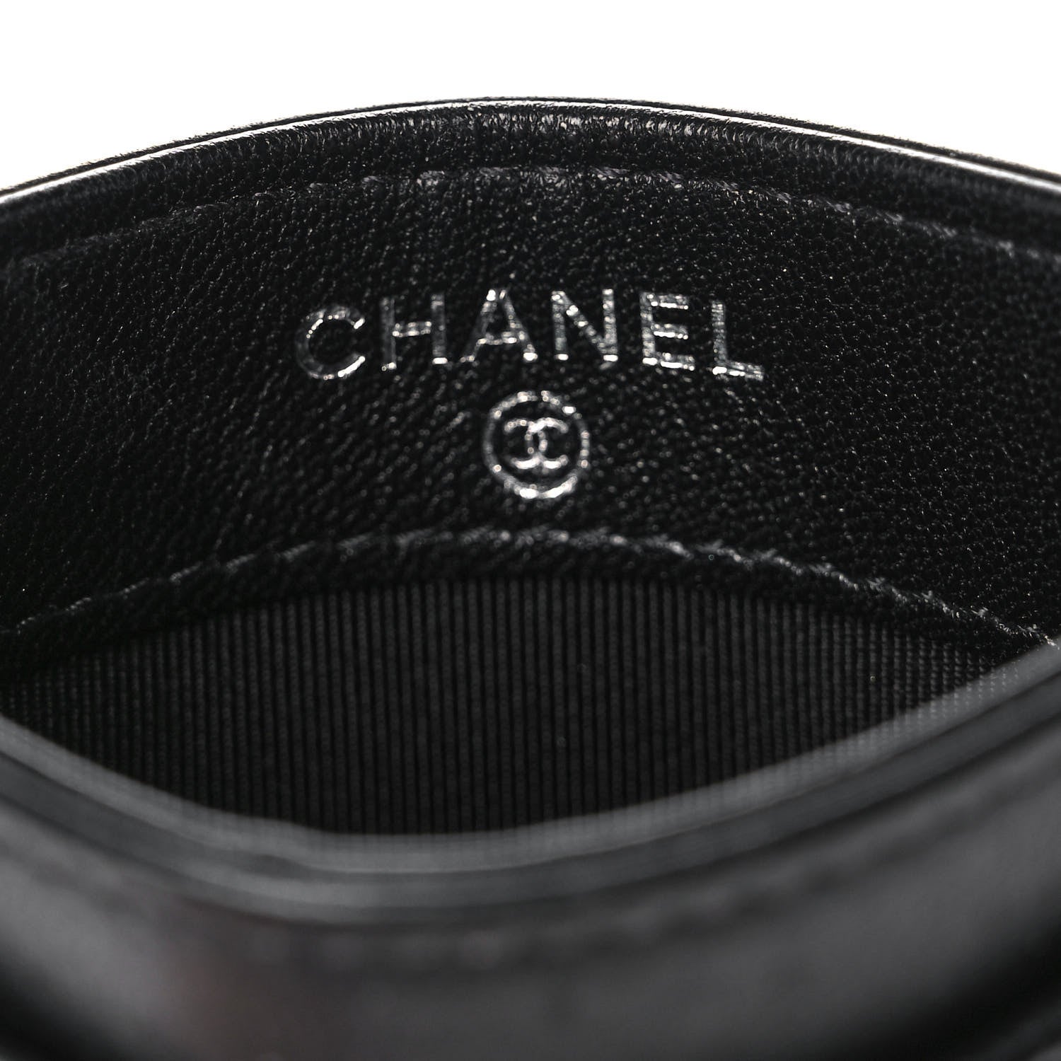 Chanel Lambskin Quilted Card Holder So Black 6 of 9