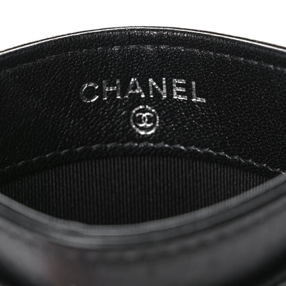 Chanel Lambskin Quilted Card Holder So Black 6 of 9