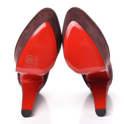 Christian Louboutin Suede Alta Vicky 160 Pumps 38 Cramoisi 5 of 8