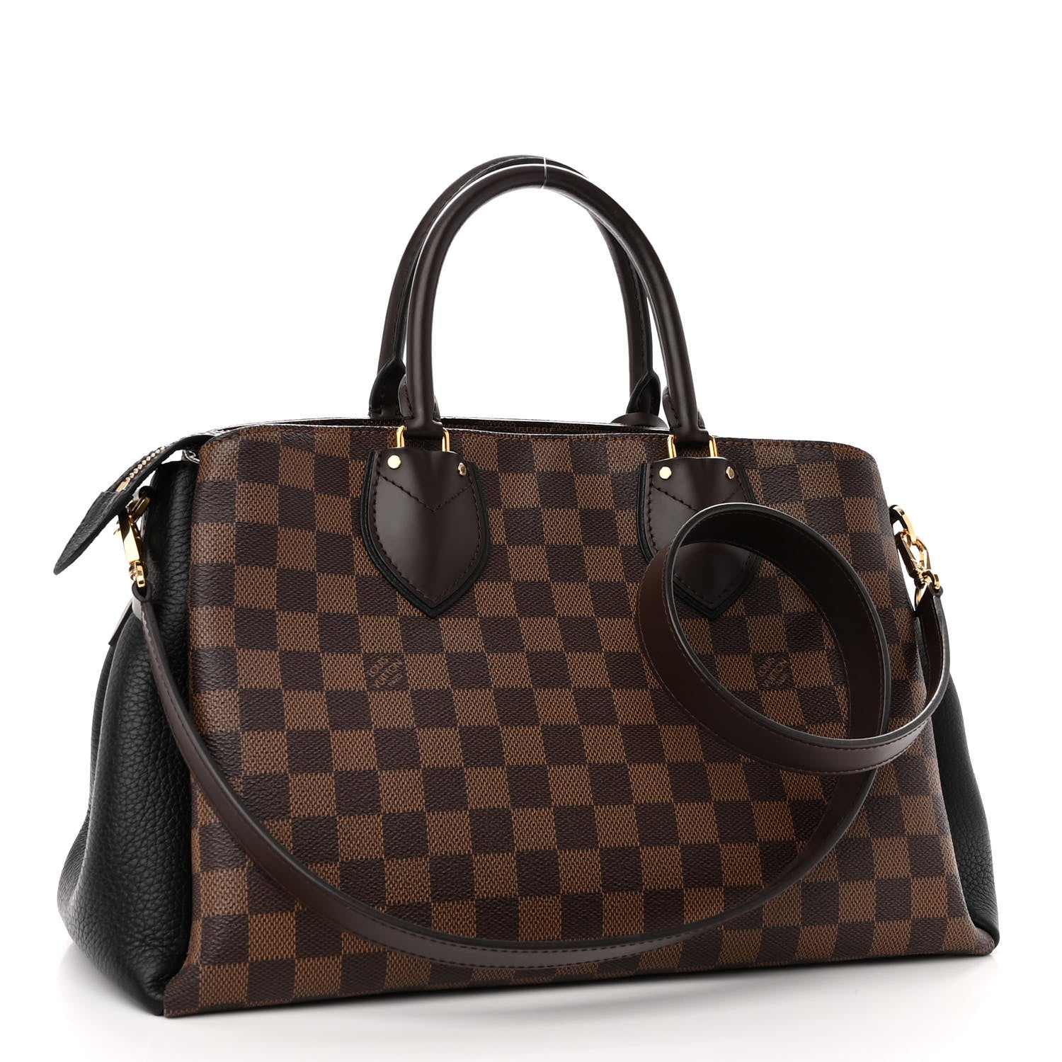 Louis Vuitton Cuir Taurillon Damier Ebene Normandy Black 3 of 9