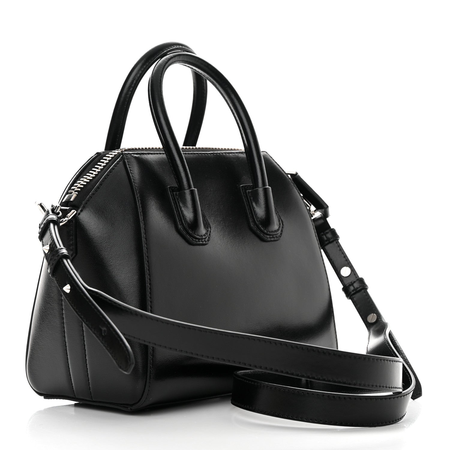 Givenchy Shiny Lord Calfskin Mini Antigona Black 3 of 10