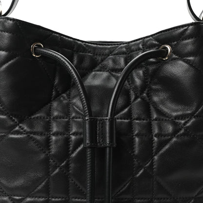 Christian Dior Calfskin Macrocannage Medium D-Motion Bag Black 8 of 10