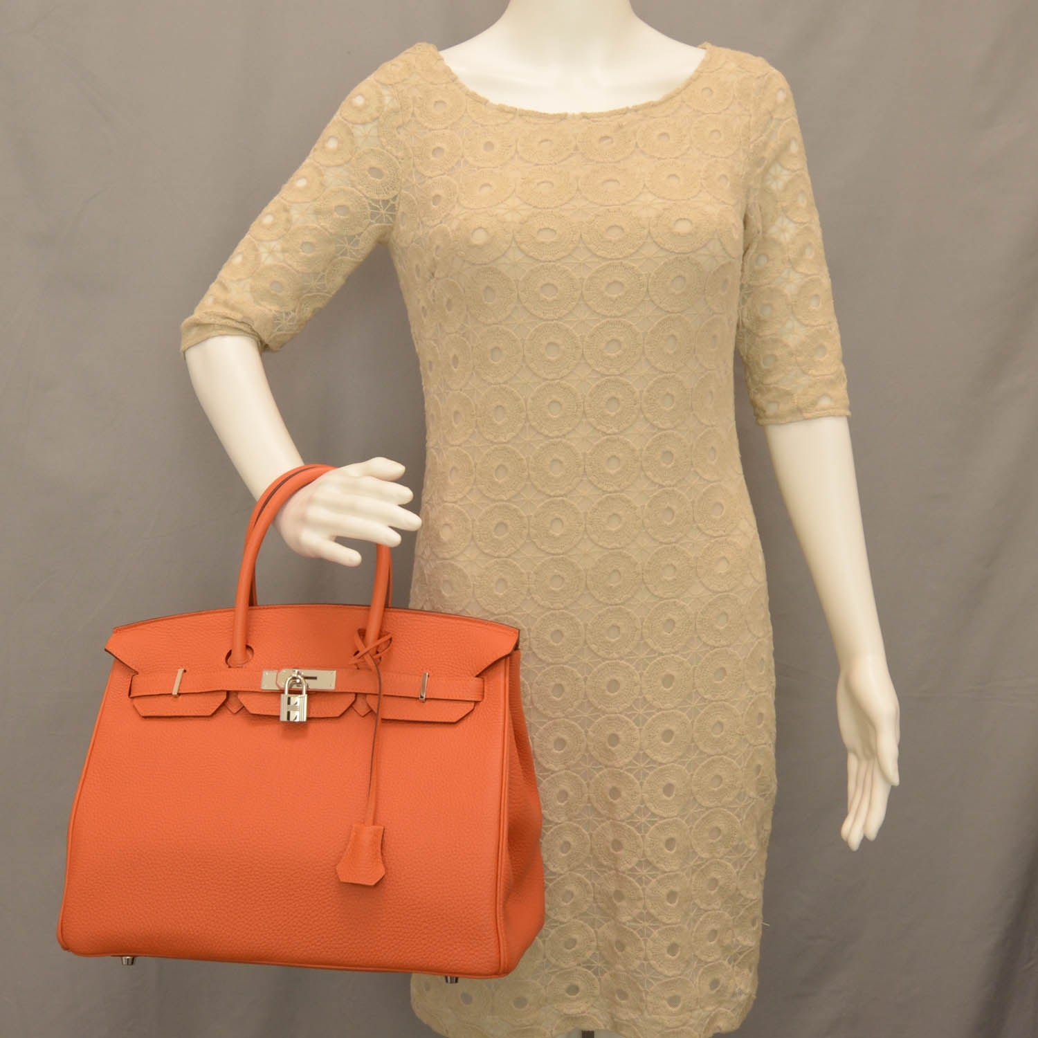 Hermes Togo Birkin 35 Orange 2 of 9