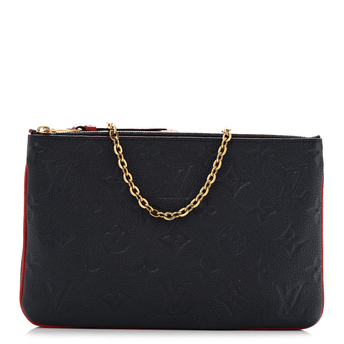 Louis Vuitton Empreinte Double Zip Pochette Marine Rouge 1 of 11
