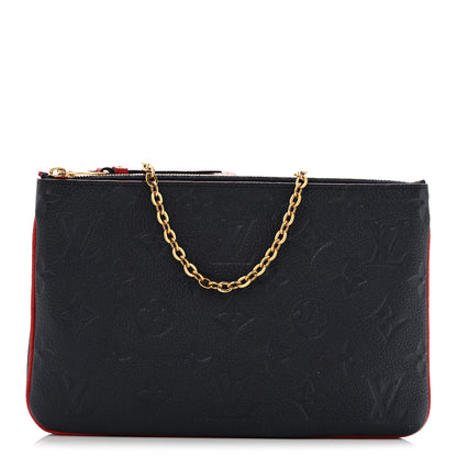 Louis Vuitton Empreinte Double Zip Pochette Marine Rouge 1 of 11