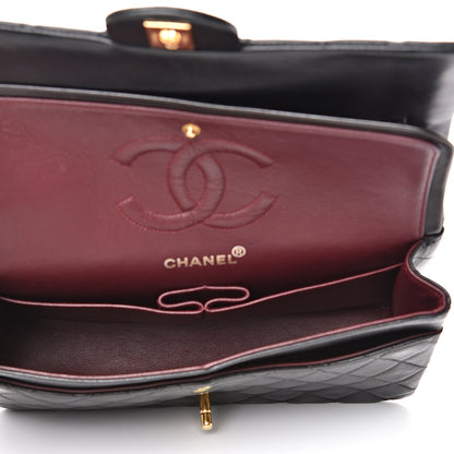 Chanel Lambskin Quilted Medium Double Flap Black 4 of 18