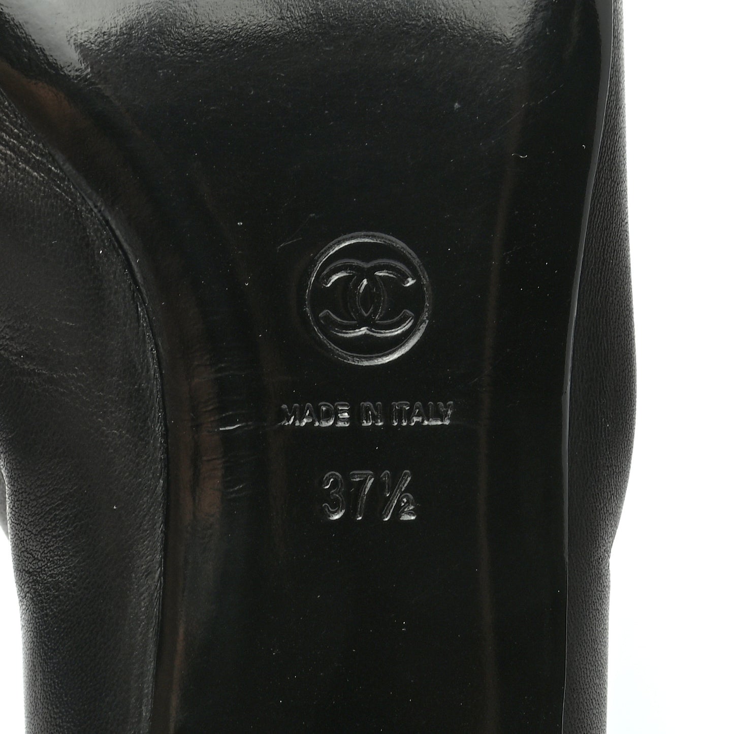 Lambskin Suede Caged Cap Toe High Boots 37.5 Black
