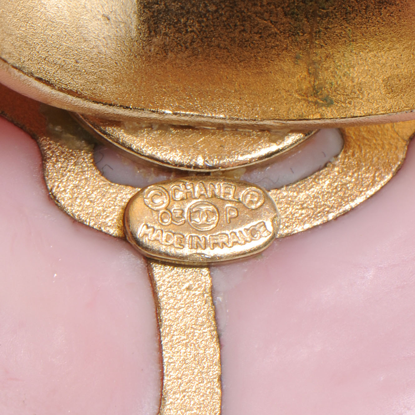 Chanel Enamel Camellia Ring 6.5 Pink Gold 5 of 6