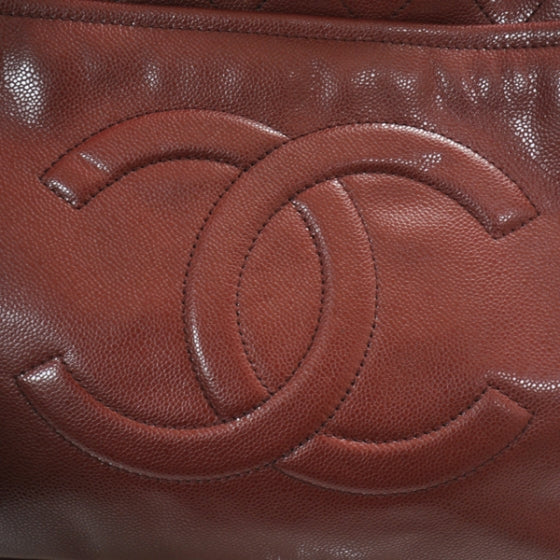 Chanel Caviar Timeless Large Shopping Tote Bordeaux 2 of 2