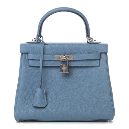 Hermes Togo Kelly Retourne 25 Azur 1 of 11
