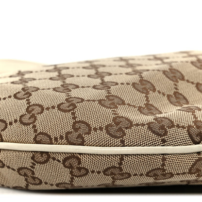 Gucci Monogram Medium New Britt Half Moon Hobo White 9 of 10