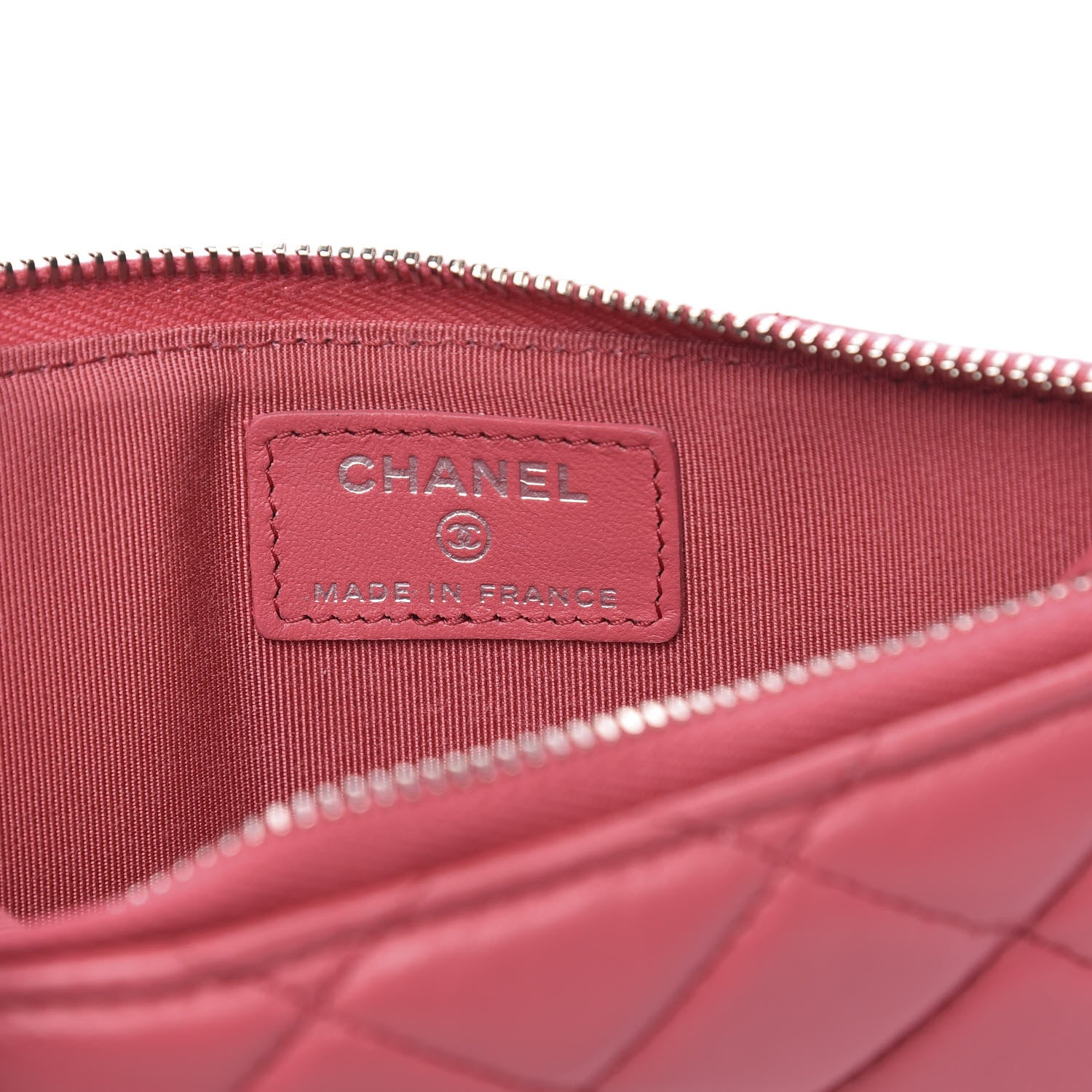Chanel Lambskin Quilted Classic Flat Wallet Pouch Pink 6 of 9