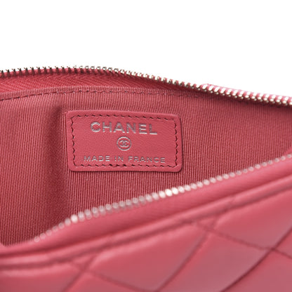Chanel Lambskin Quilted Classic Flat Wallet Pouch Pink 6 of 9