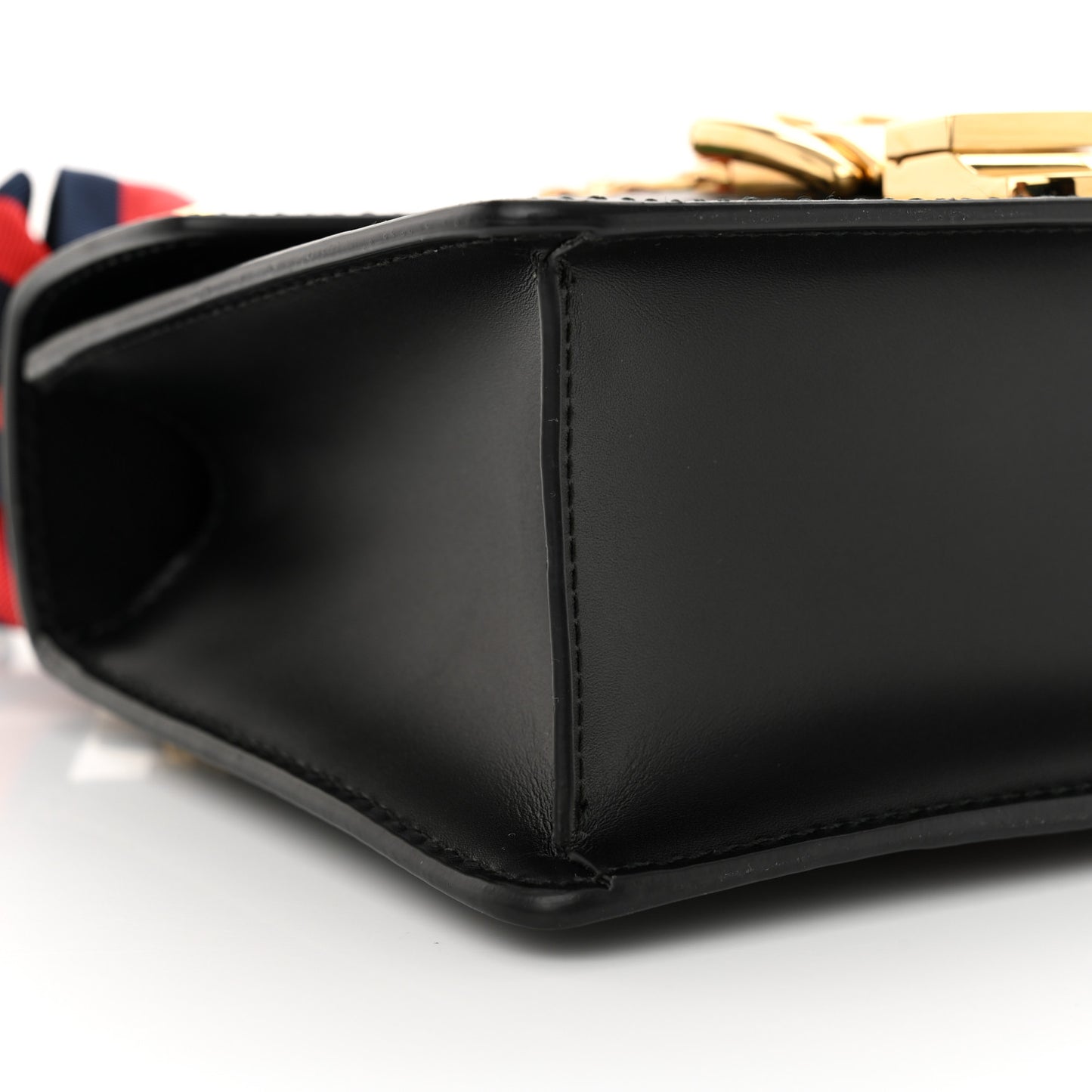 Calfskin Mini Sylvie Chain Shoulder Bag Black