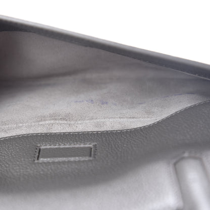 Saint Laurent Grained Calfskin Small Cabas Rive Gauche Fog 11 of 14