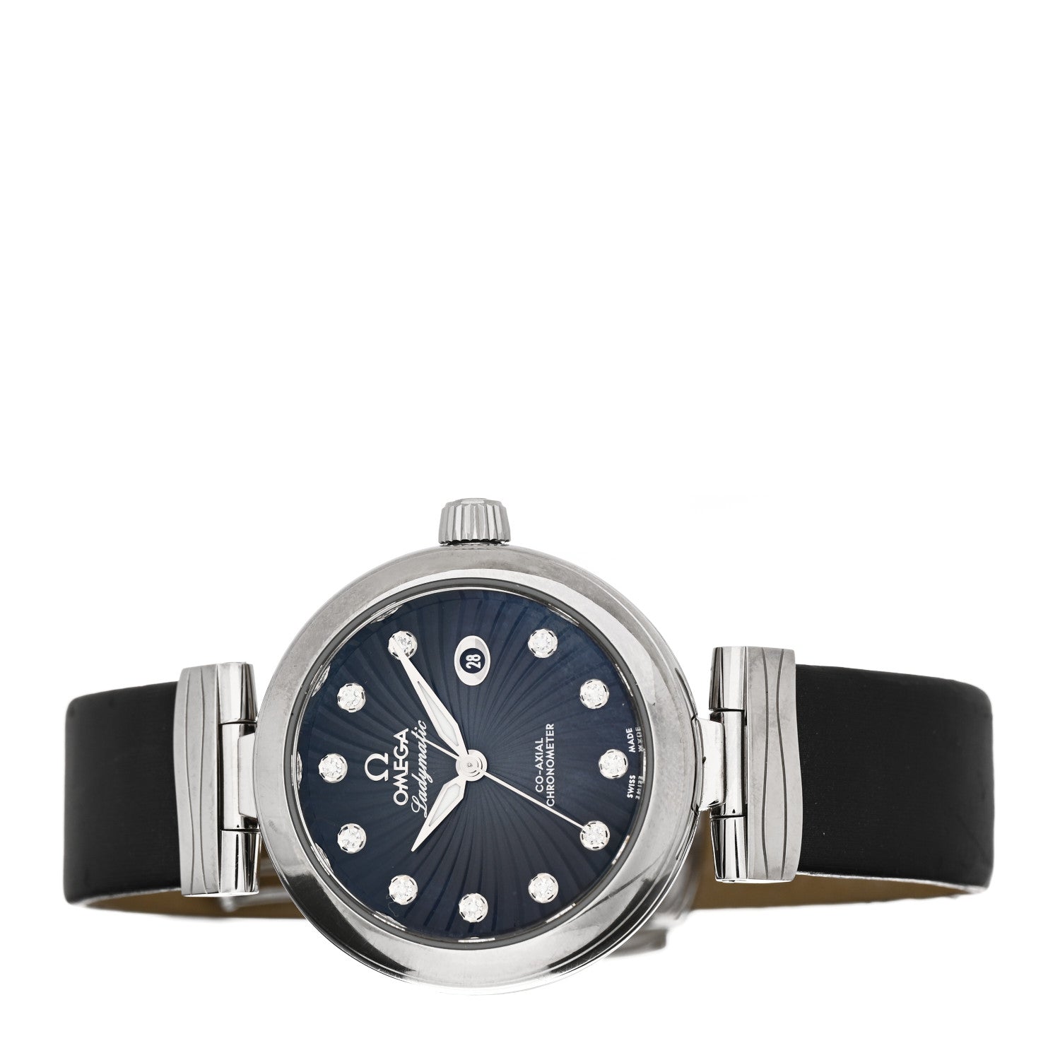 Omega Stainless Steel Satin Diamond 34mm De Ville Ladymatic Co-Axial Automatic Watch Grey 425.32.34.20.56.001 2 of 5