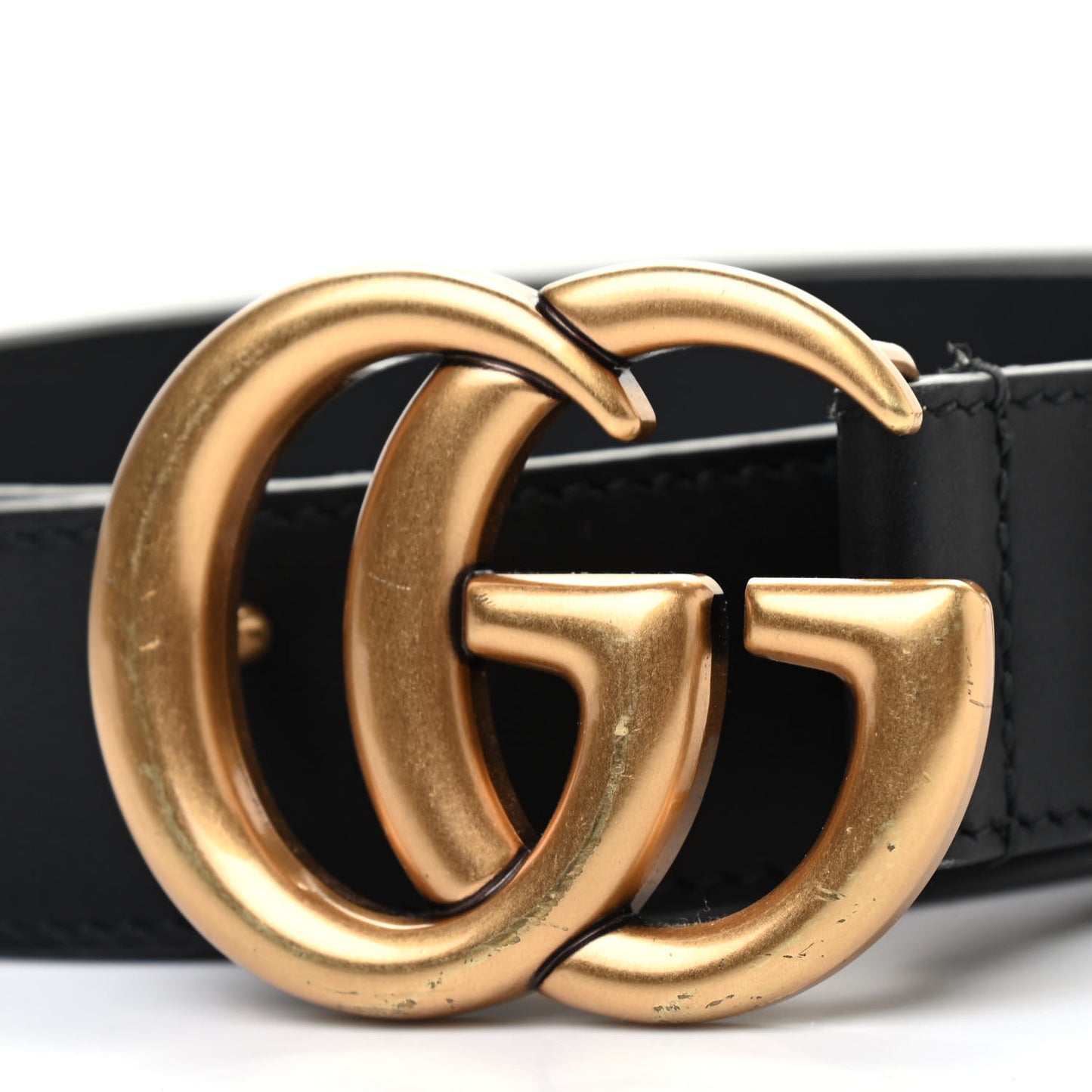Calfskin Double G 30mm Belt 80 32 Black