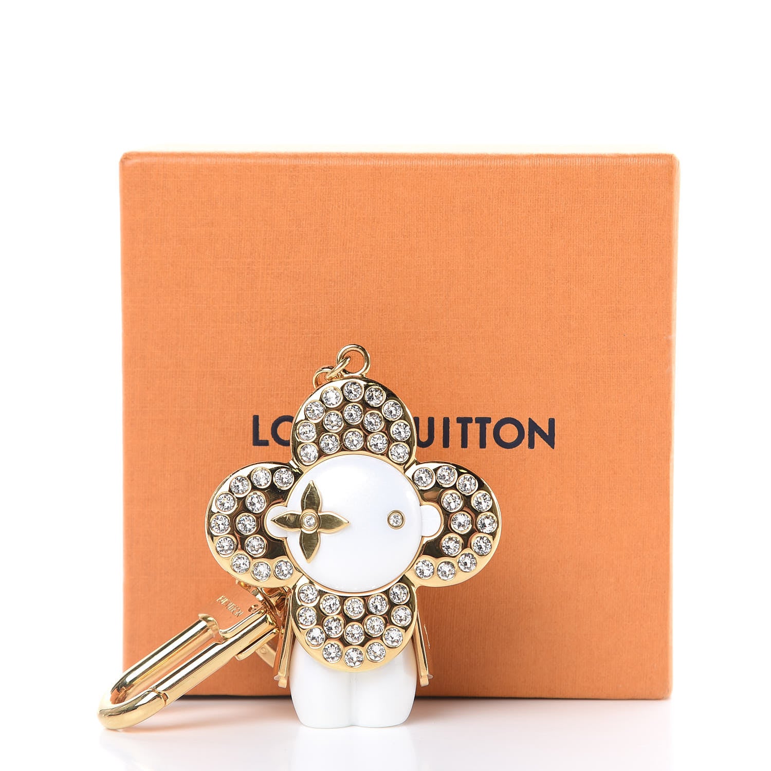 Louis Vuitton Strass Vivienne Winter Bag Charm Key Holder Gold