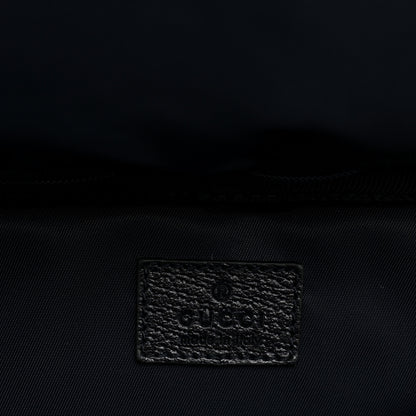 Gucci GG Supreme Monogram Textured Dollar Calfskin Web Small Savoy Cabin Trolley Beige Blue 5 of 9