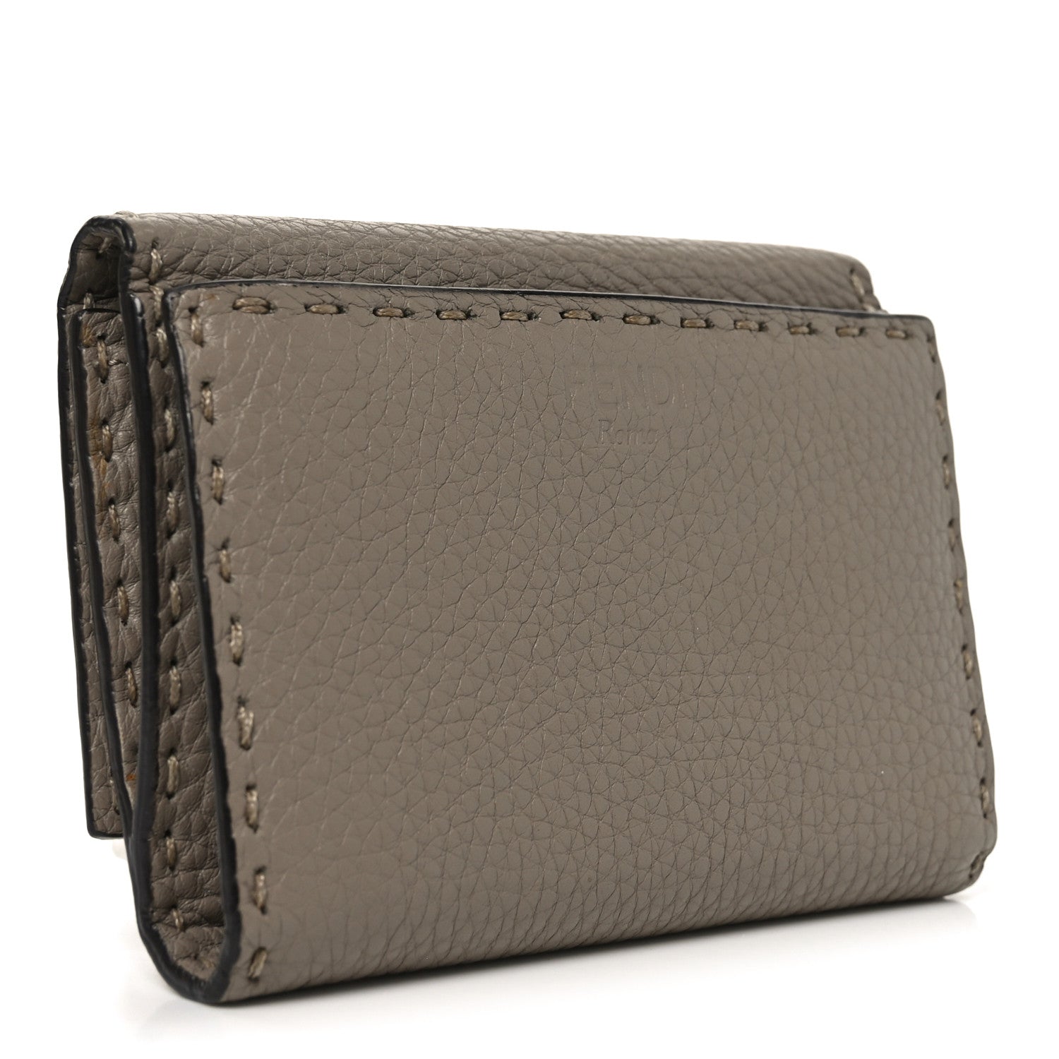 Fendi Cuoio Romano Selleria Medium Peekaboo Wallet Corda 3 of 7