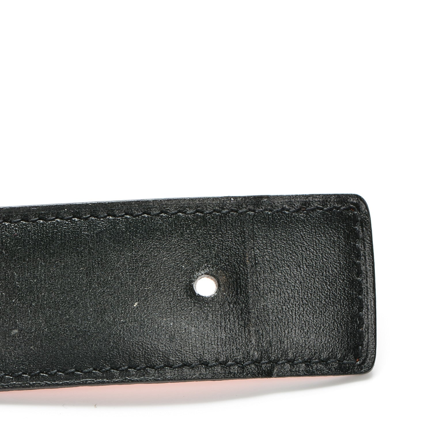 Hermes Togo Box 32mm H Belt 80 Orange Black 10 of 18