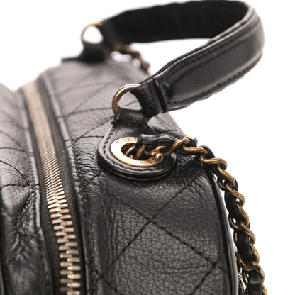 Chanel Shiny Calfskin Goatskin Quilted Coco Curve Vanity Black 12 of 12