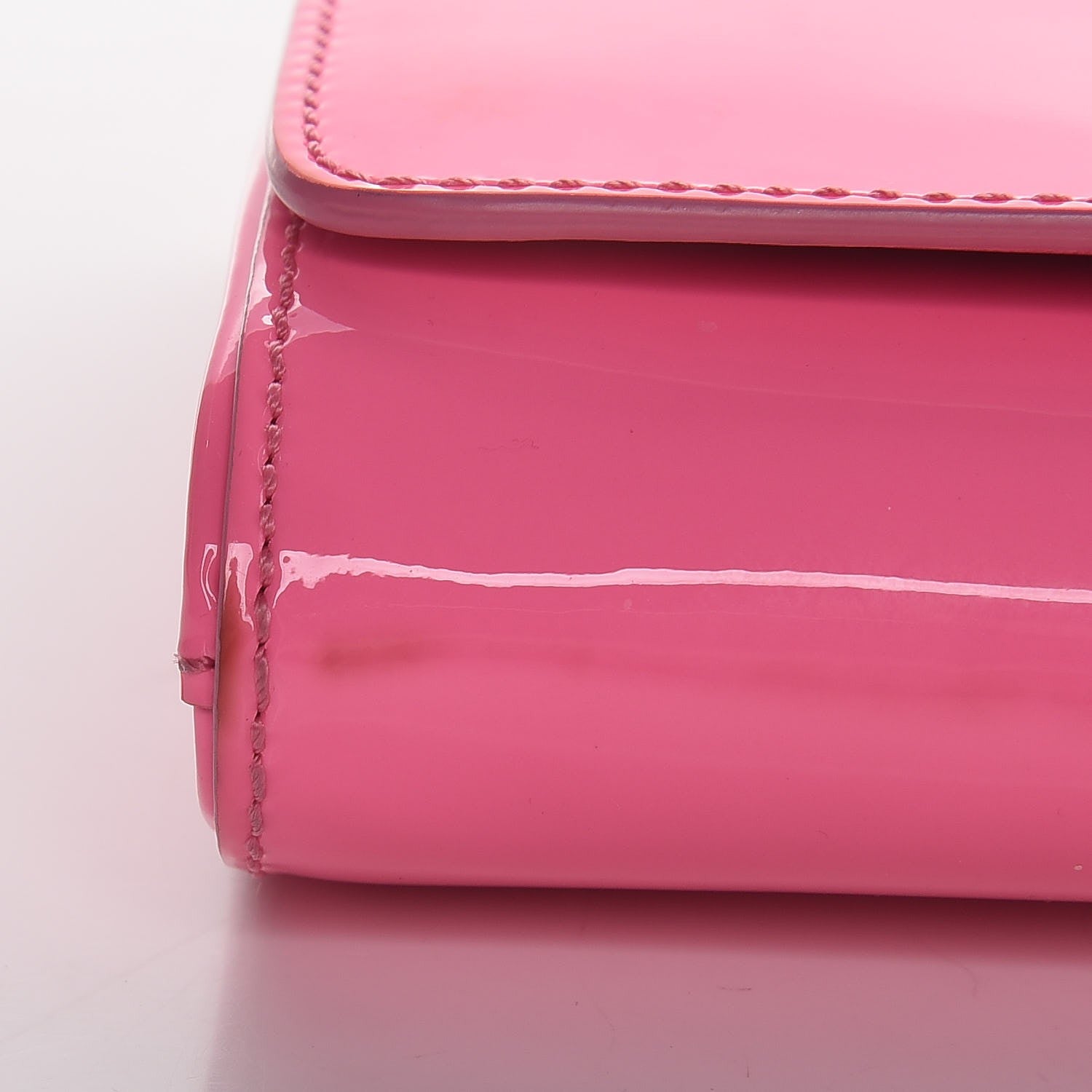 Versace Patent Palazzo Medusa Chain Evening Bag Pink 13 of 15