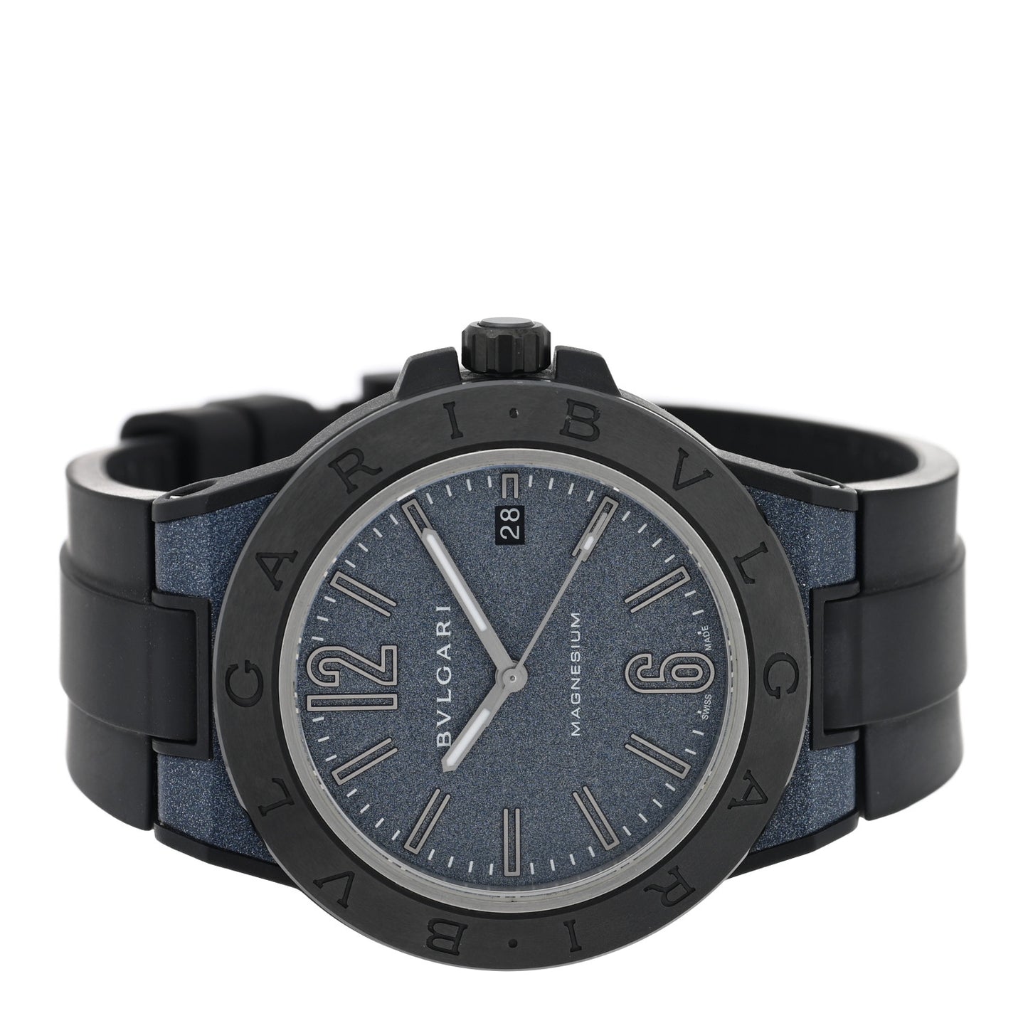 Ceramic Rubber 41mm Diagono Magnesium Automatic Watch Grey