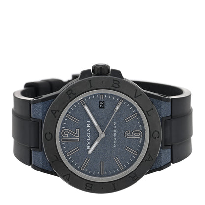 Bulgari Ceramic Rubber 41mm Diagono Magnesium Automatic Watch Grey 2 of 4