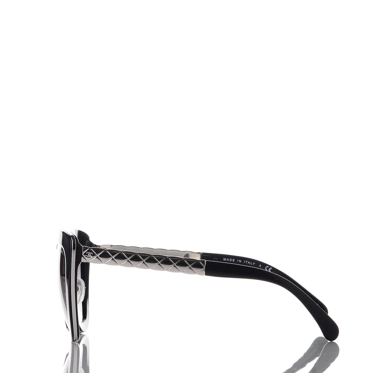 Chanel Cat Eye Quilted Sunglasses 5368 Black 3 of 8