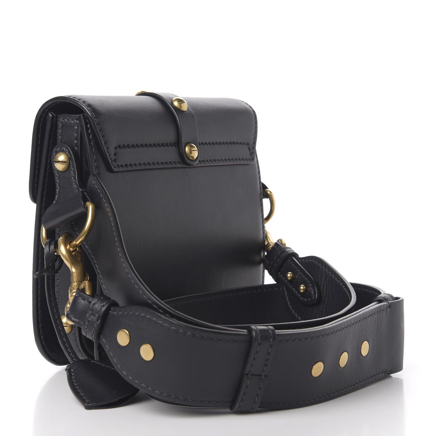 Christian Dior Calfskin Studded Square Dioraddict Flap Black 3 of 14