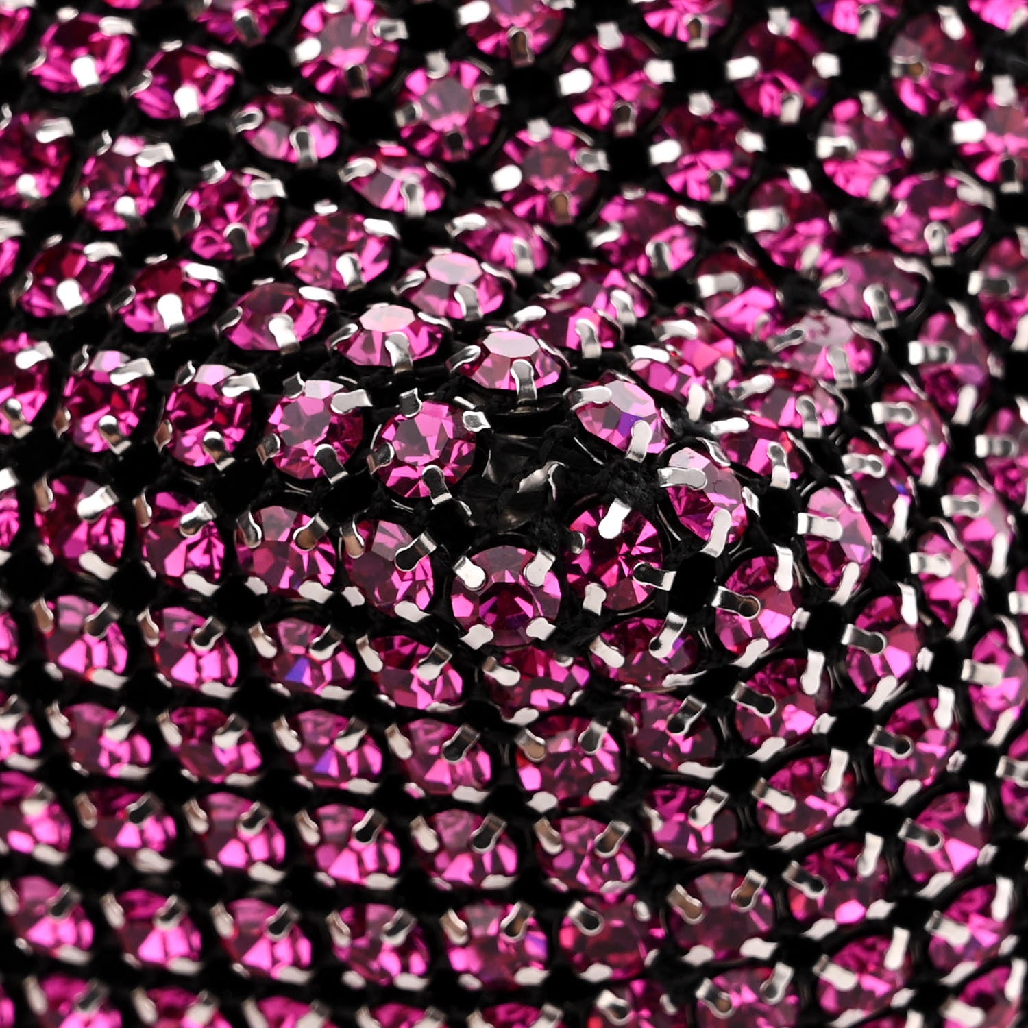 Alexander Wang Mesh Crystal Rhinestone Mini Heiress Pouch Pink 10 of 10