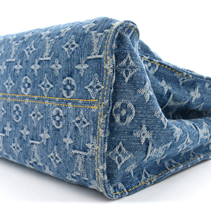 Louis Vuitton Monogram Denim Onthego MM Blue 9 of 11