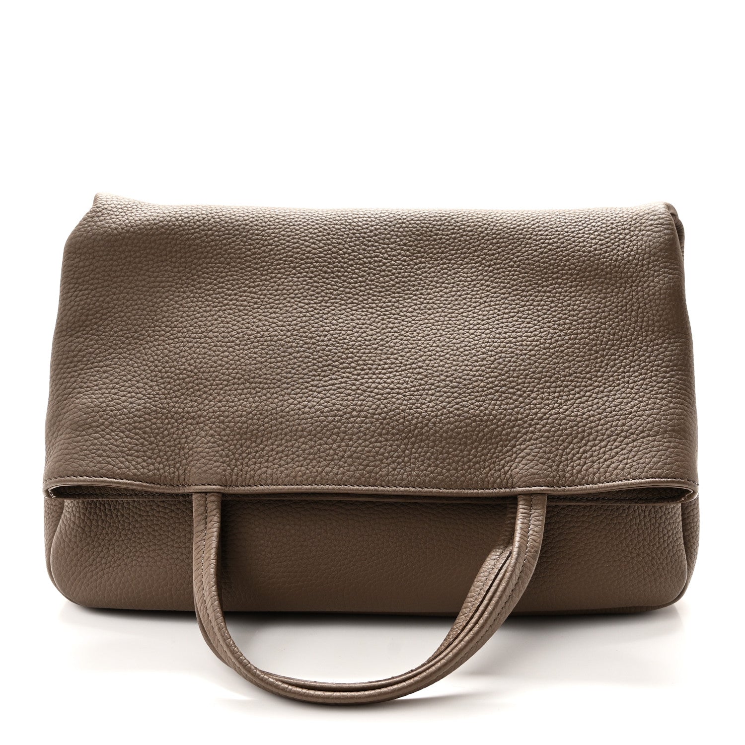 The Row Matte Grained Calfskin Everett Tote Taupe 1 of 9