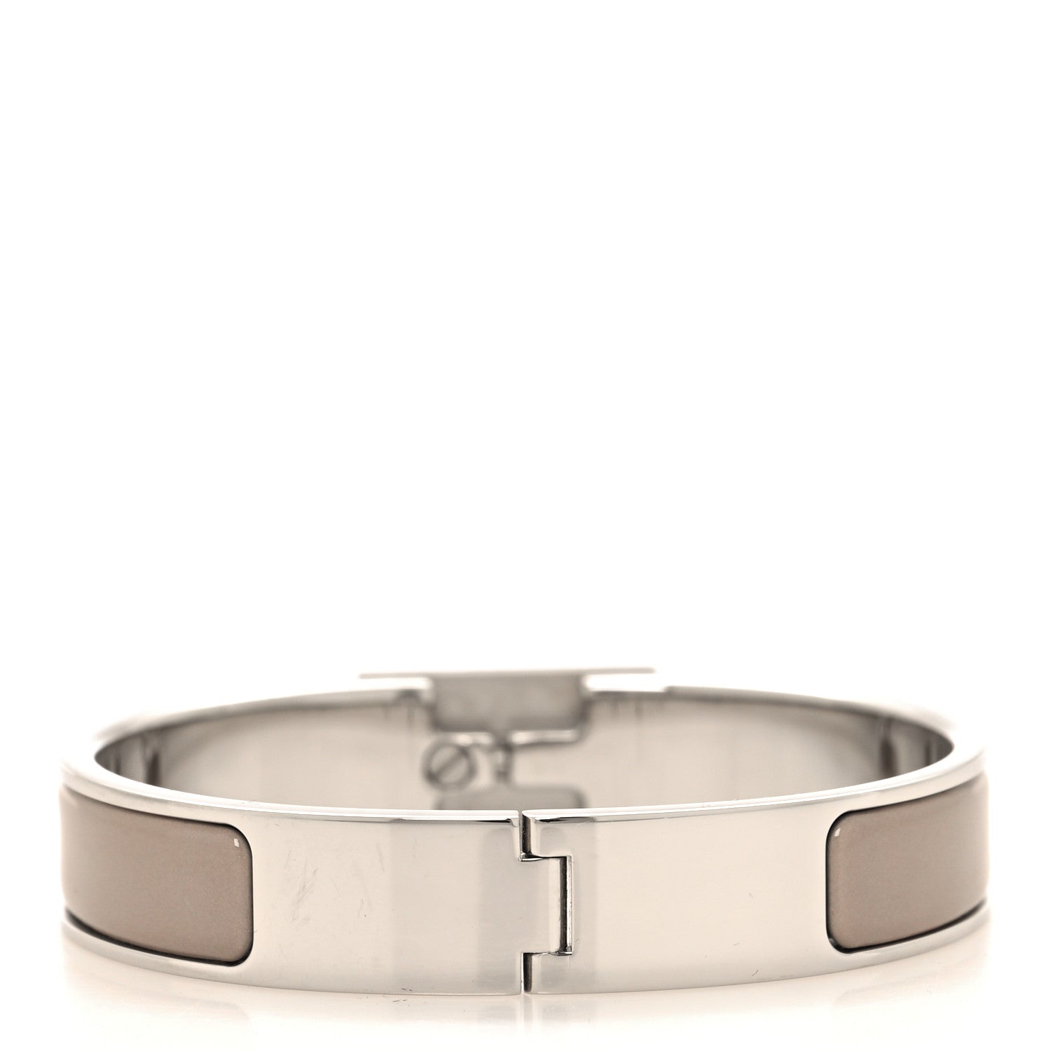 Hermes Enamel Clic Anneau Bracelet PM Marron Glace 3 of 5