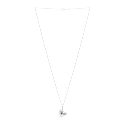 Tiffany 18K White Gold Diamond Etoile Heart Drop Pendant Necklace 3 of 5