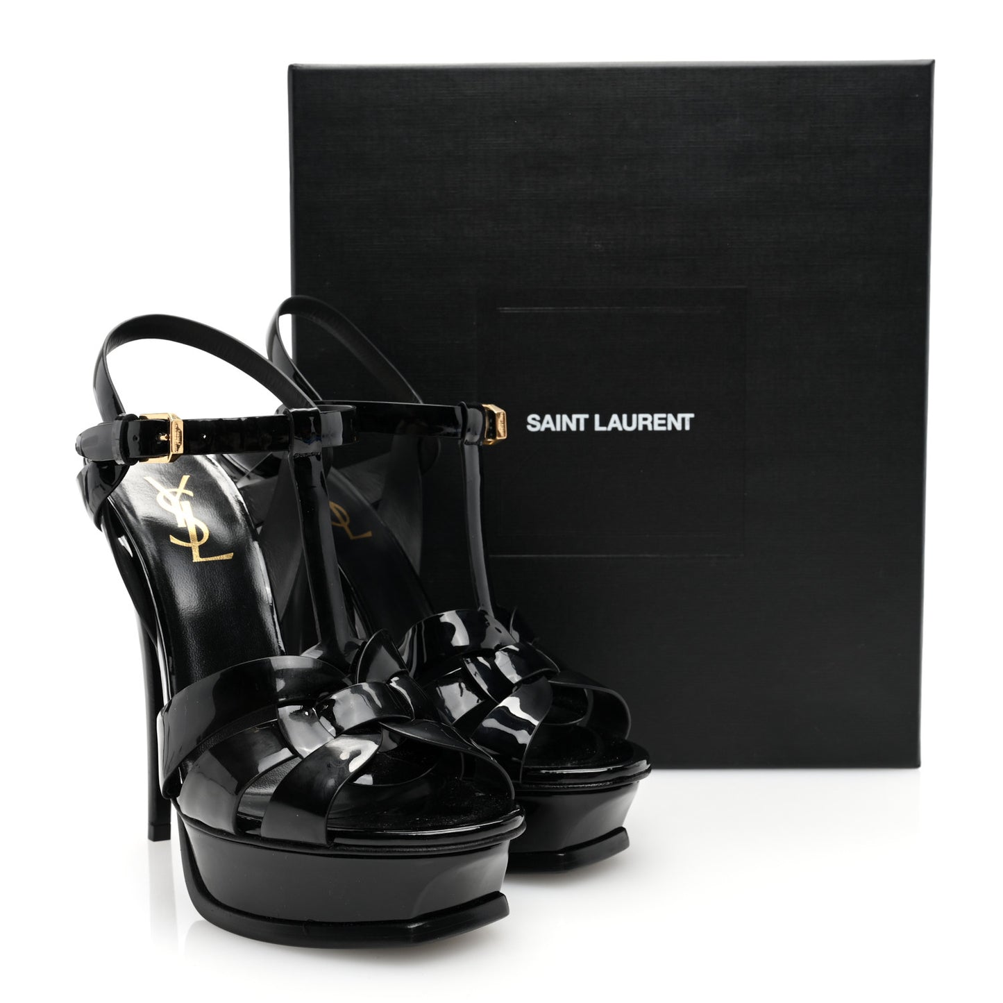 Patent Tribute 105 Platform Sandals 38 Black