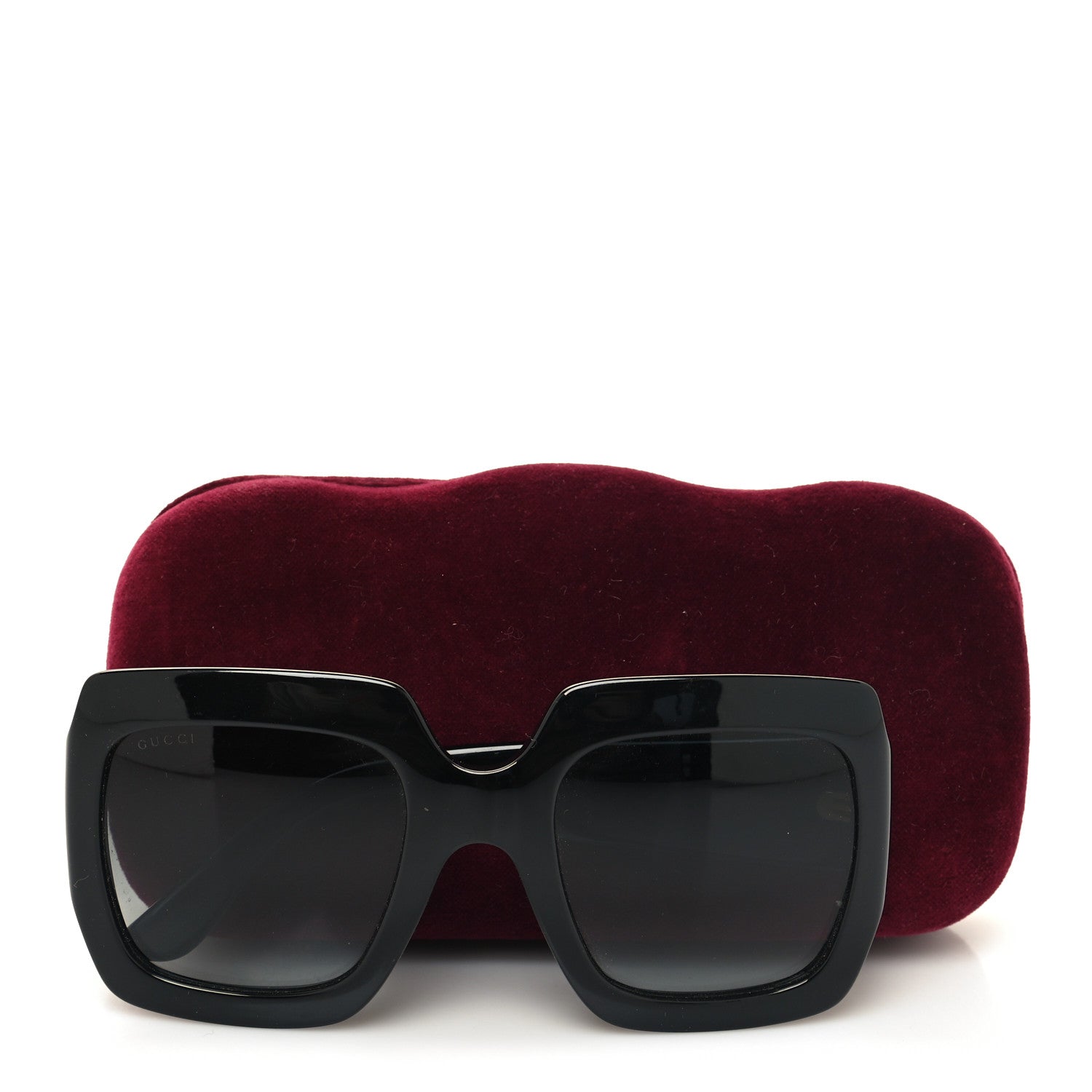 Gucci Acetate Square Frame Sunglasses GG0053S Black 9 of 9