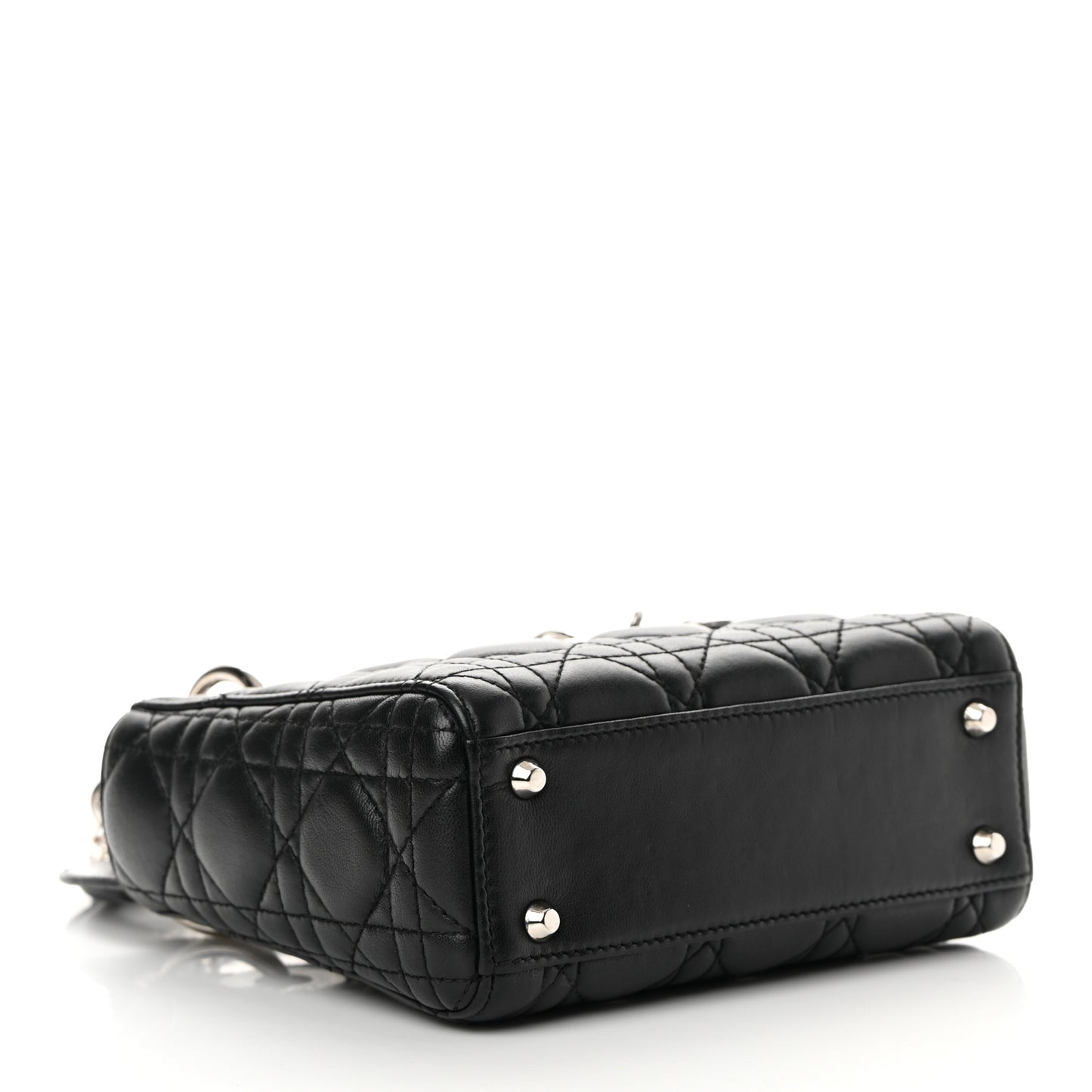 Lambskin Cannage Mini Lady Dior Black