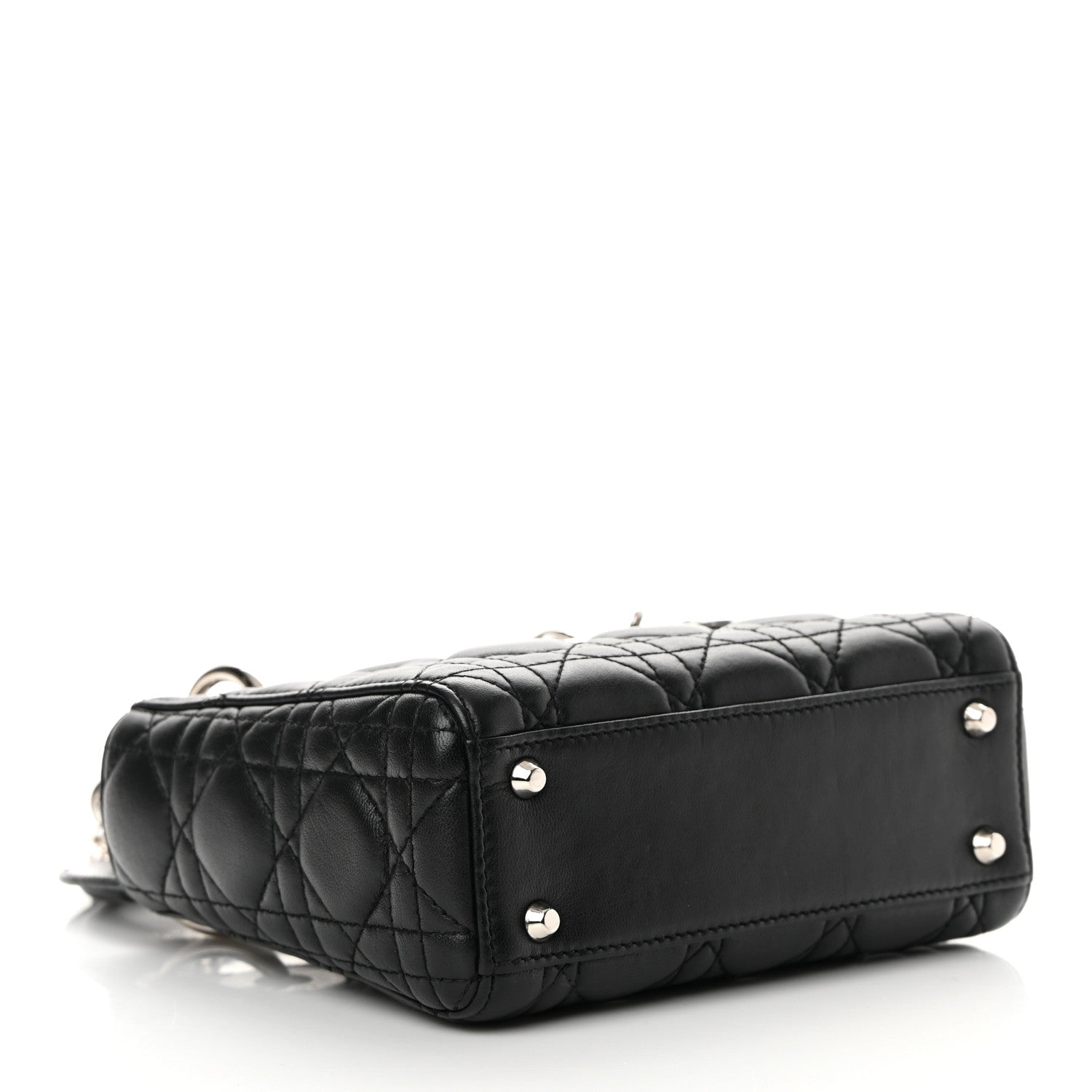 Christian Dior Lambskin Cannage Mini Lady Dior Black 4 of 15