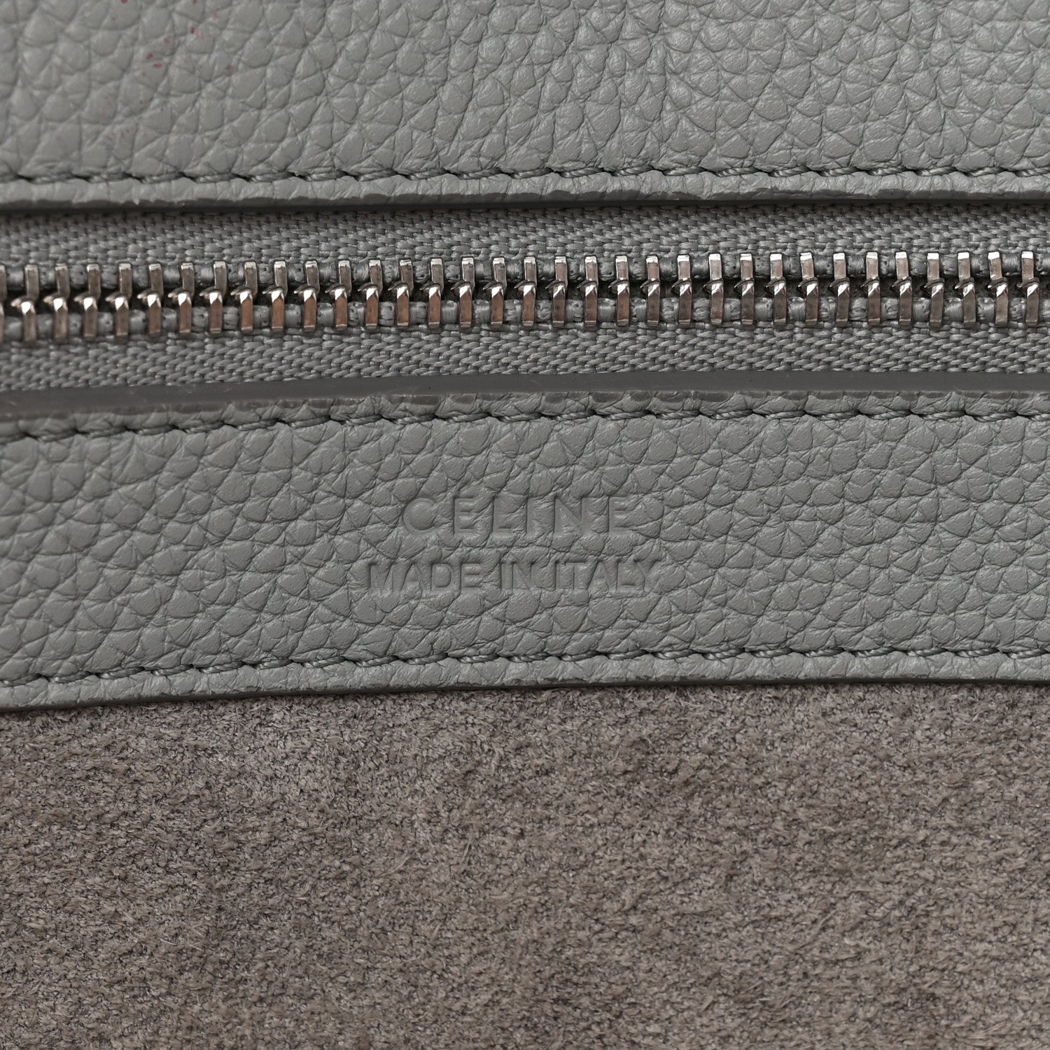 Celine Soft Grained Calfskin Small Belt Cabas Phantom Mineral 6 of 16
