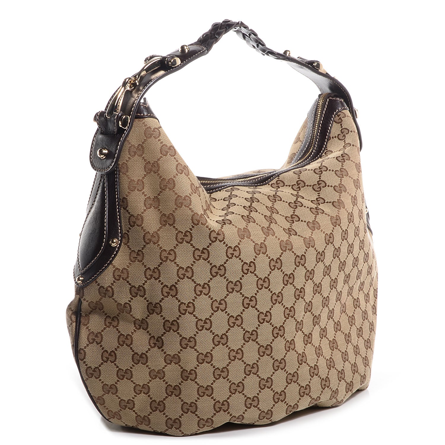 Gucci Monogram Medium Pelham Hobo Brown 3 of 7