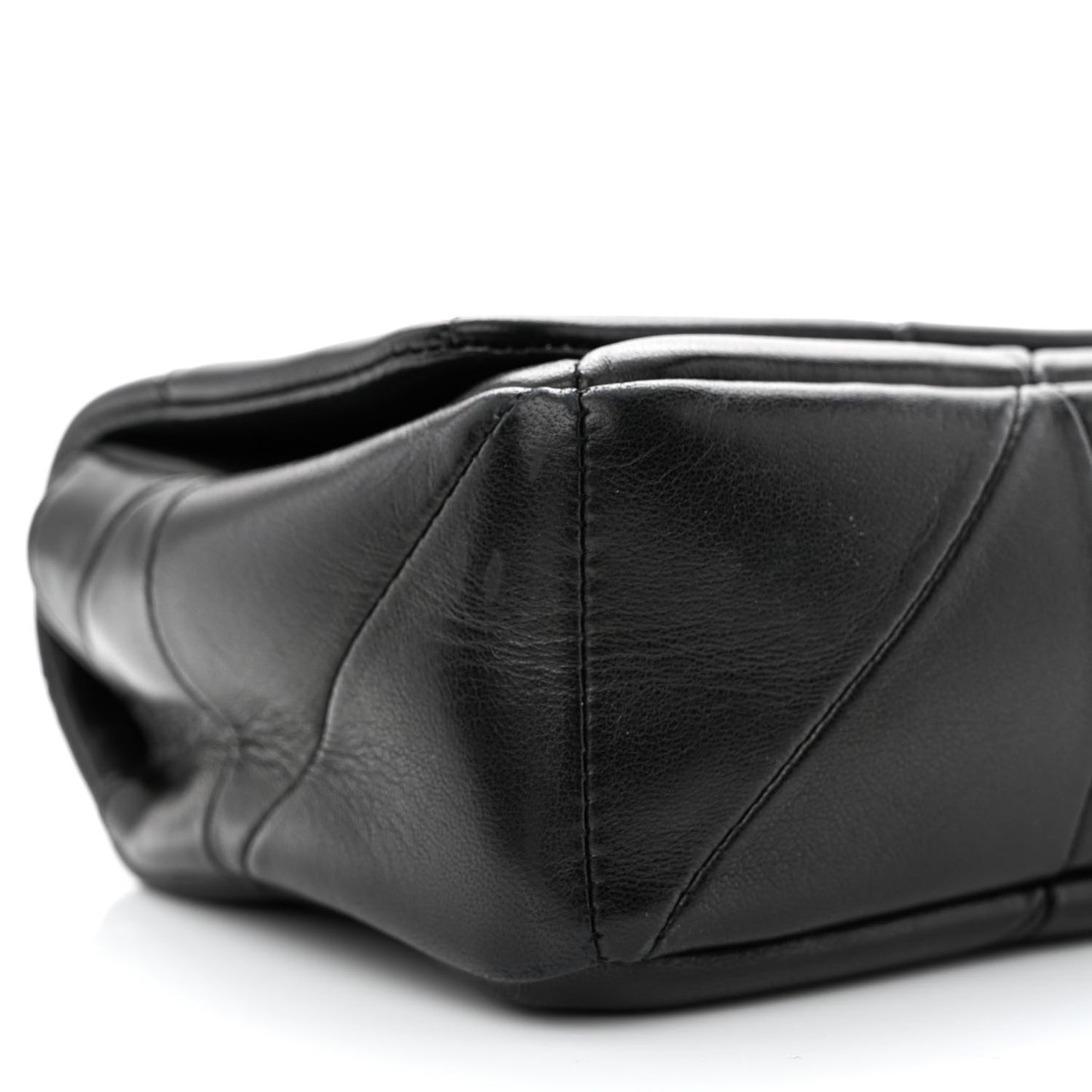 Lambskin Patchwork Monogram Small Jamie Black
