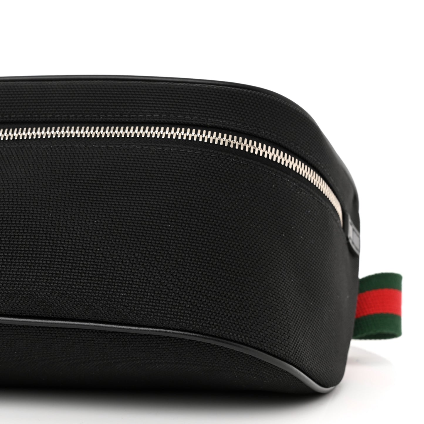 Techno Canvas Web Large Belt Bag Black